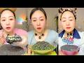 Black Sesame Crunch Bowl and Layered Seed Dessert Mukbang