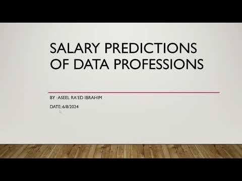 Salary Prediction Machine Learning Project