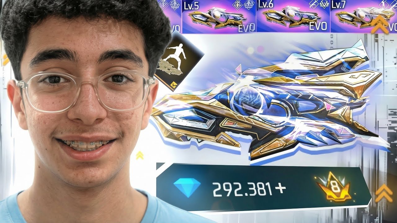 حرق المتابع حدث اسلحة ايفو فري فاير 🤯✅ تتوقعوا كم كلفني؟!