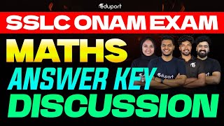SSLC Onam Exam Maths Answer Key Discussion | Eduport