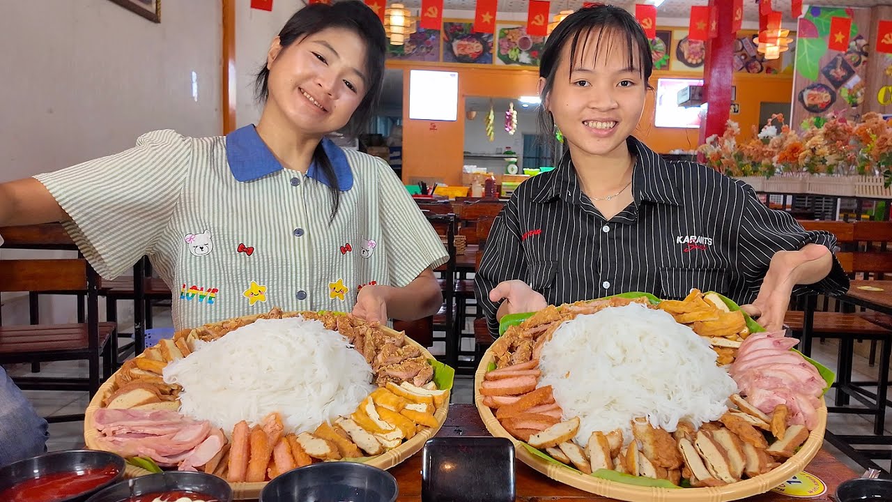 Chị Koi Thái Lan Cùng My Nhon Thử Thách 2 Mẹt Bún Đậu Mắm Tôm Gần 6kg Tại Cà Mau Và Cái Kết