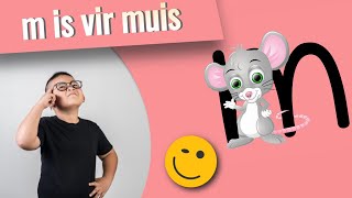 Afrikaanse alfabet vir kinders-die letter m ▶ klank die alfabet