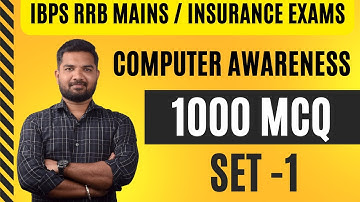 IBPS RRB PO & Clerk Mains 2025 | Computer Awareness MCQ Set 1 | REAL EXAM LEVEL 🔥