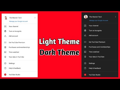 YouTube feature Light and Dark theme | YouTube mein dark theme kaise enable kare | youtube dark mode