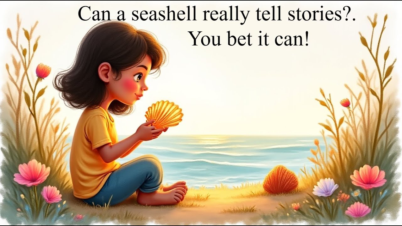 Hold a seashell to your ear and listen closely! 🤫 What ocean stories do you hear whispering back? 🌊