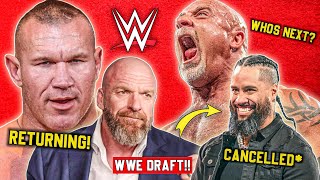 WWE DRAFT Massive UPDATE... RANDY ORTON Returning... Goldberg Is READY... Jimmy Uso CANCELLED