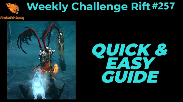Diablo 3: NA Challenge Rift #257 - Quick & Easy Guide - Maps & Everything you need for a quick time!