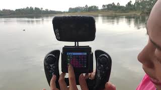 How to use GPS memory funcntion--Boatman Fighter Baitboat
