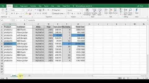 مقارنة اوراق العمل باستخدام التنسيق الشرطي (conditional formatting)
