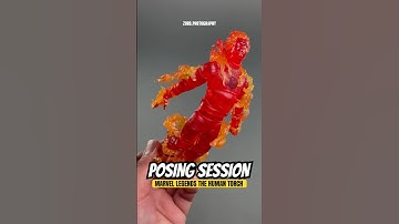 Posing Session: Hasbro Marvel Legends The Fantastic Four First Steps - Human Torch #fantasticfour
