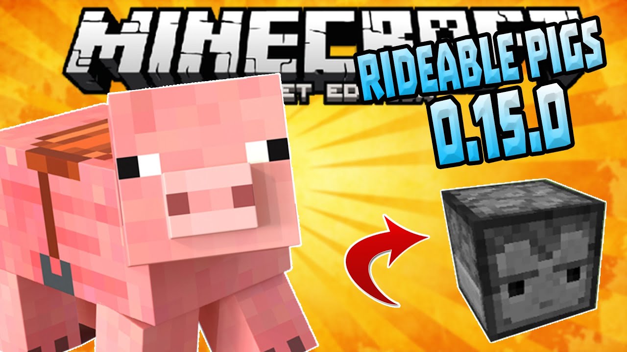 RIDEABLE PIGS & NEW EXCLUSIVE BLOCK!!! - MCPE 0.15.0 News - Minecraft ...