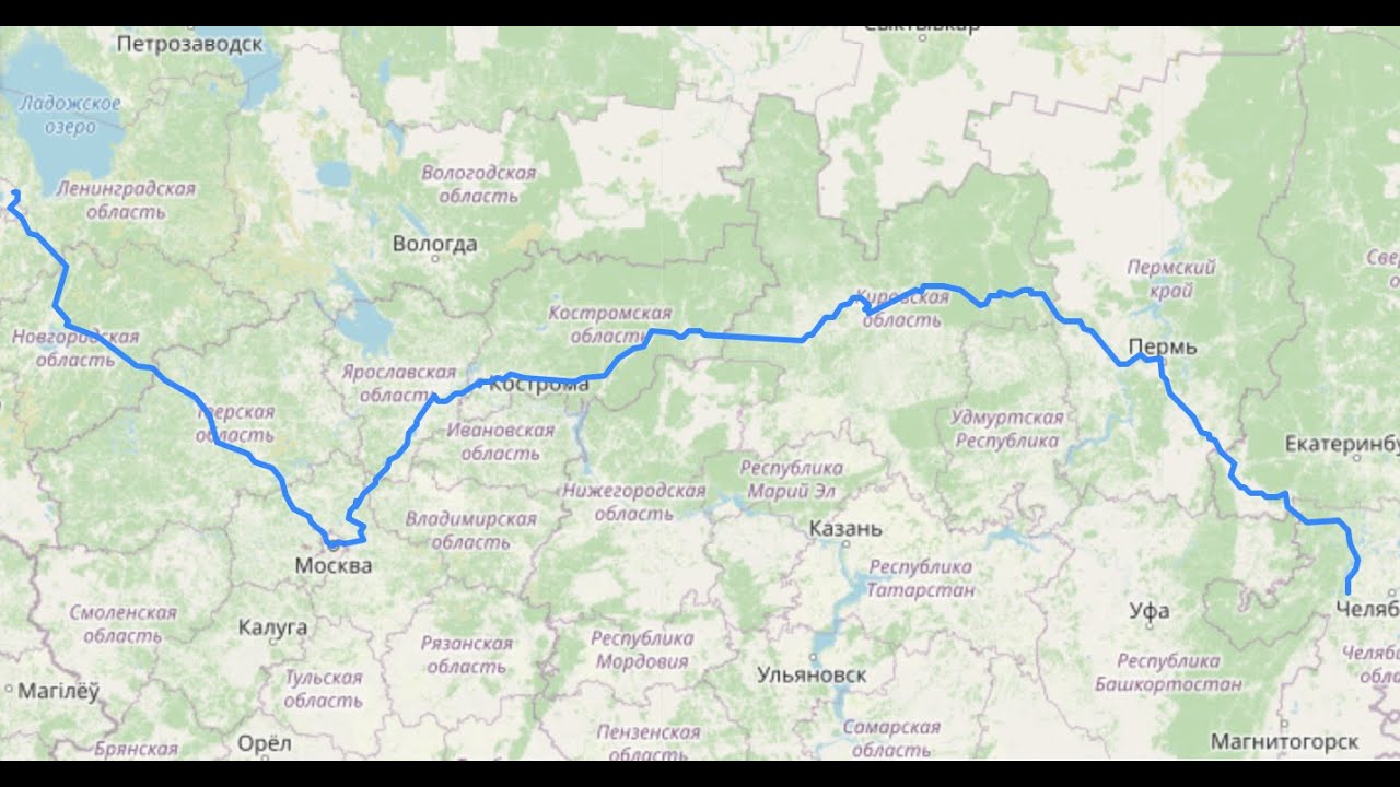 From Saint Petersburg to South Ural