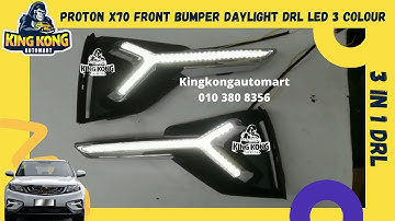 Proton X70 Front Bumper Daylight DRL LED 3 Colour