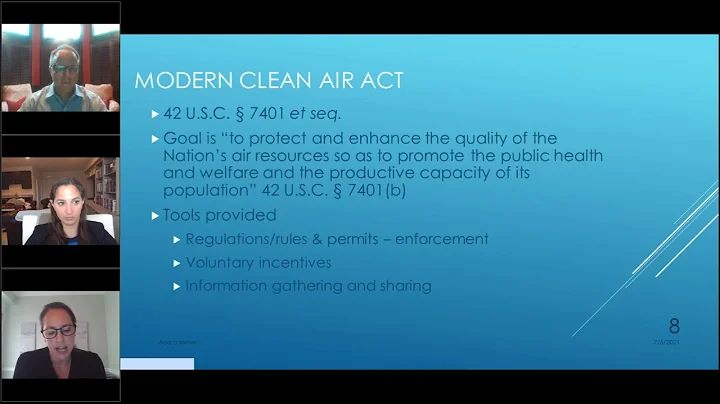 Basics of the Clean Air Act (ELI Summer School, 20...