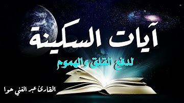 آيات السكينة والانشراح 💙 لدفع القلق والهموم | القارئ عبد الغني حوا