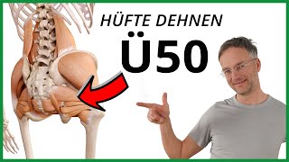 HÜFTE DEHNEN Ü50 (4 einfache Übungen)