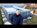 Каркасный бассейн после зимовки (ЧТО СТАЛО С БАССЕЙНОМ В МАРТЕ!!!)