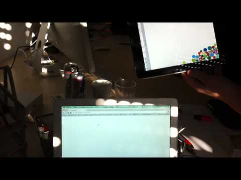Bucket Balls (Node.JS, Socket.IO, Box2D and Deviceorientation)