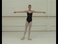 Battement tendu from first position at the centre の動画、YouTube動画。