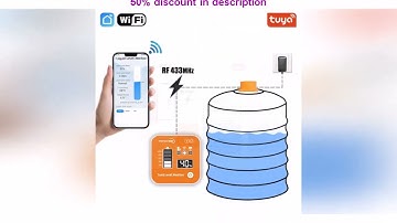 Latest Products You Must Know! ME201R Tuya APP Ultrasonic Level Sensor with LCD Display Temperat
