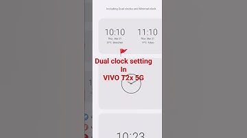 Dual time clock setting in VIVI T2x 5G mobiles 💯 #cr7 #messi #nature #technology