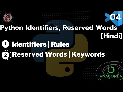 Python Reserved Words and Identifiers | Rules | Keywords [Hindi]