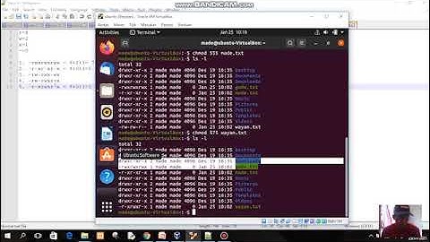 Praktikum OS Linux Ubuntu - Hak Izin Akses File (I Made Warne)