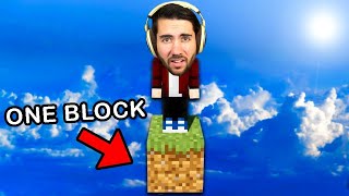 I Beat Minecraft Using One Block