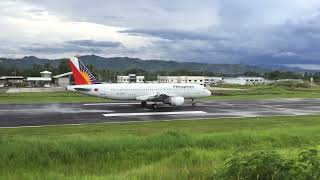 PHILIPPINE AIRLINES A320 FLIGHT PR2939 TAKING OFF BUTUAN FOR MANILA