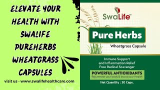 Elevate Your Health with Swalife PureHerbs Wheatgrass Capsules!
