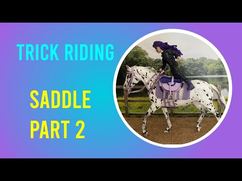 Make a Model Horse Trick Riding Saddle - Part 1 - jigitovka or