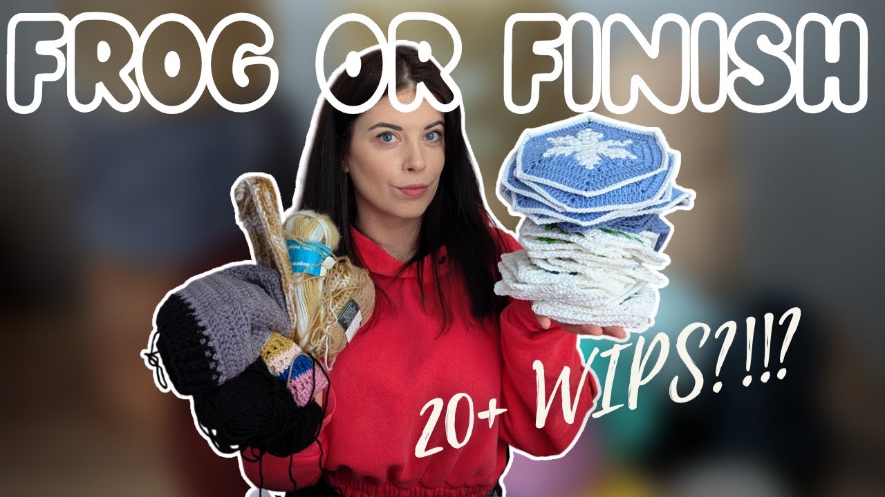 Crochet Frog or Finish, 20+ WIP reveal | Crochet Vlog