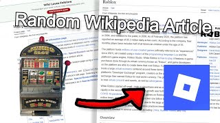 How Fast Can I Get From A Random Wikipedia Artitcle To Roblox?