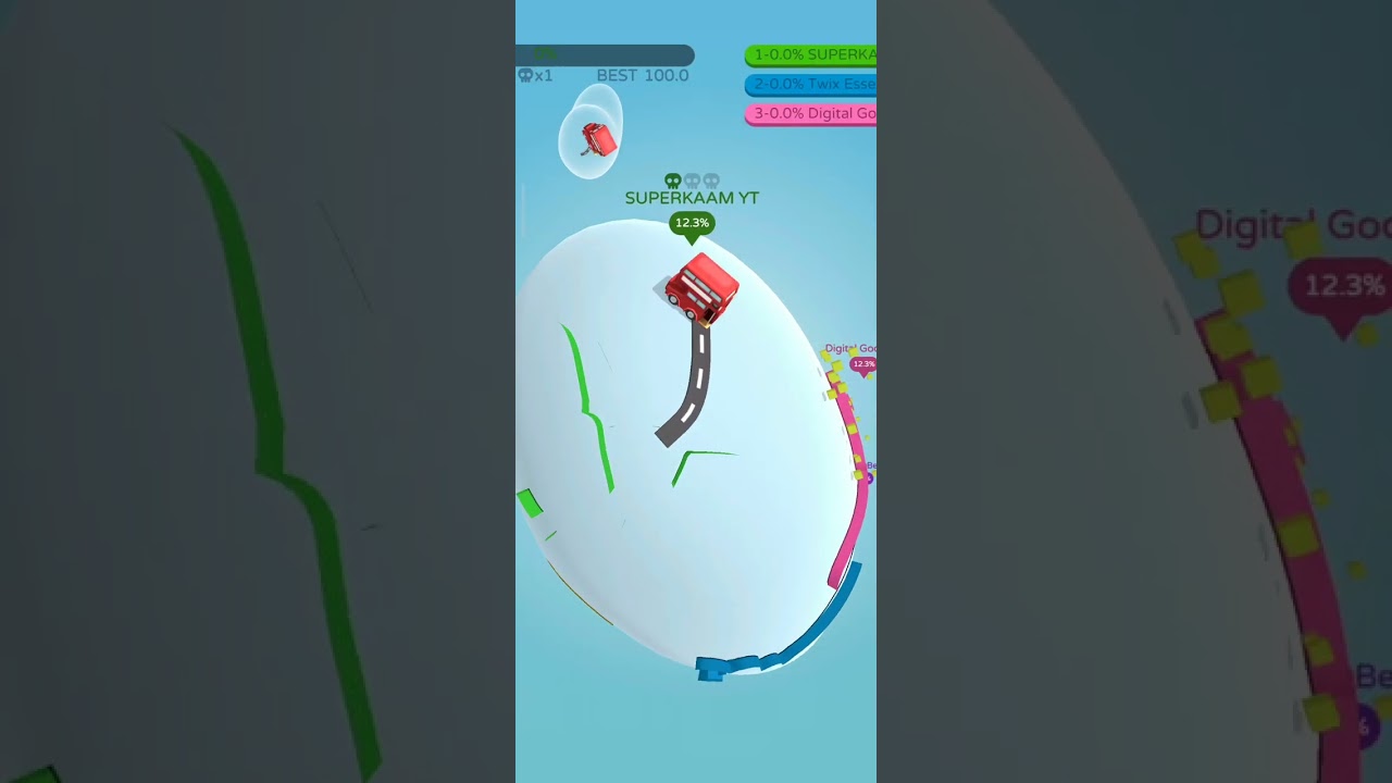 I found a HACK in Paper.io 3D