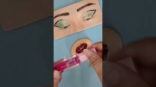 ASMR Lipstick Application Satisfying Lip Color #shorts #asmr #lipstick #makeup #satisfying