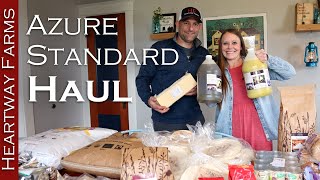 We Spent $530 on our First Azure Standard Stock Up Food Haul | Stocking the Pantry | Heartway Farms