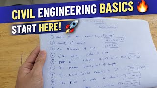 Civil Engineering Basics Knowledge | Beginner Guide for Site Engineers &amp; Students