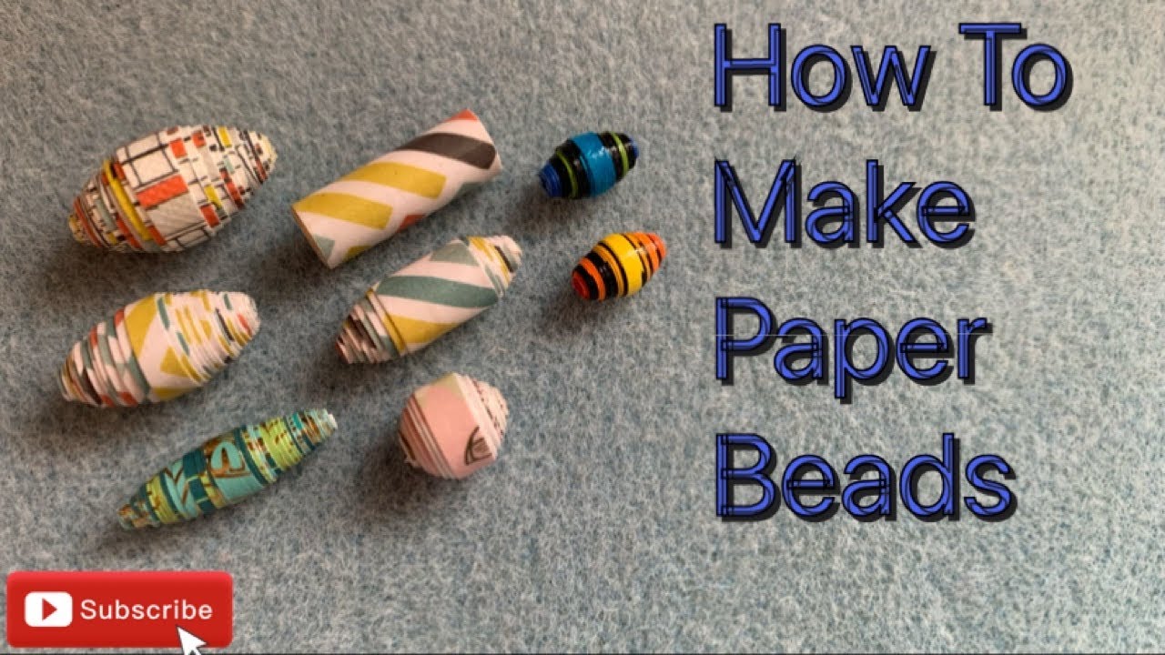 How to Make Small Micro Paper Beads 