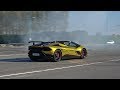 Runball Rally - Supercars Accelerating LOUD! Aventador SV, C63 AMG, GT2 RS, M5 F90 & More!