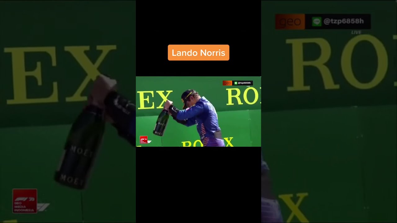 Lando Norris'S Champagne Spraying Skills Vs Other F1 Driver 🍾🍾🔥