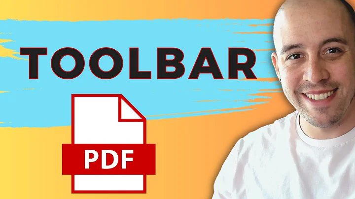 How to adjust the toolbar in Adobe Acrobat Pro Dc