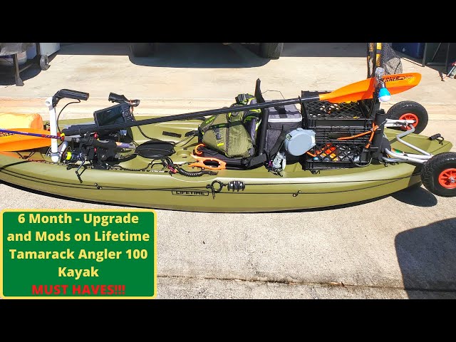 Every Kayak Fisherman MUST HAVE these Kayak Upgrades - Lifetime Tamarack  Angler 100 - 6 Month Review 
