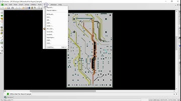 Differential Pair Length Match Report in Pulsonix