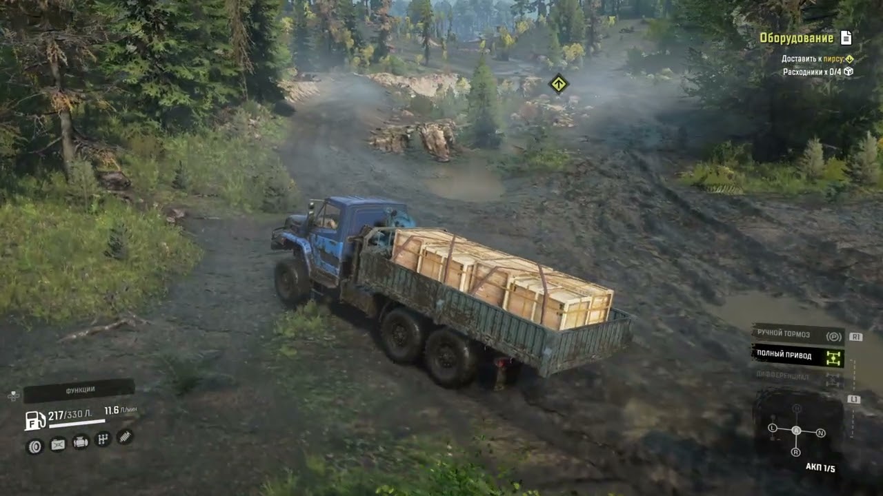 Перевозка оборудования часть 1/Snow runner прохождение #3