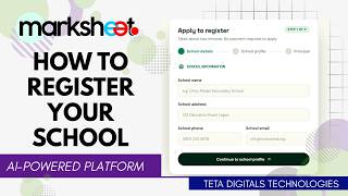 Marksheet Tutorial: Registering Your School Account (Beginner Friendly)