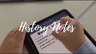How I Take Neat History Notes |+tips for note-taking and productivity|