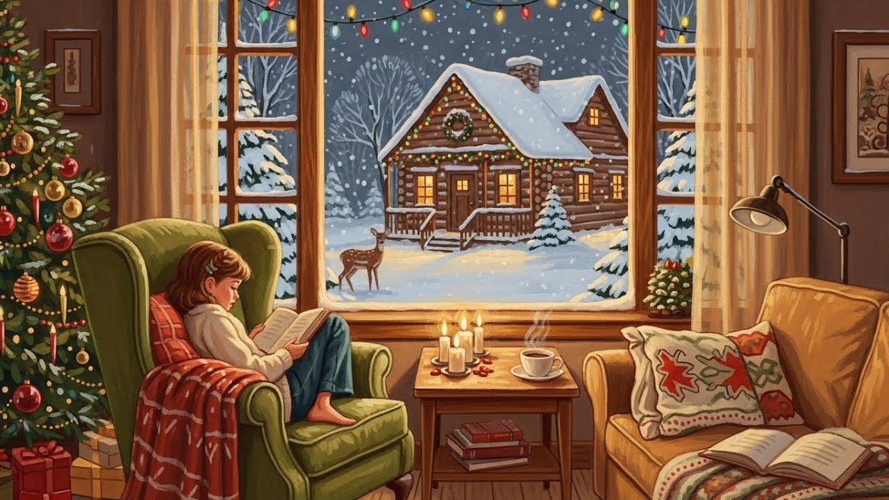 Cozy Vintage Christmas Living Room | 1940s Oldies for Relax & Unwind