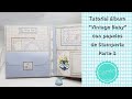 Tutorial álbum Vintage baby con papeles de Stamperia. Parte 3.