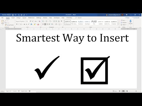 Shortcut for Tick Symbol in Word (🗸 & ☑): Fastest way to get Check mark in Word [2021]