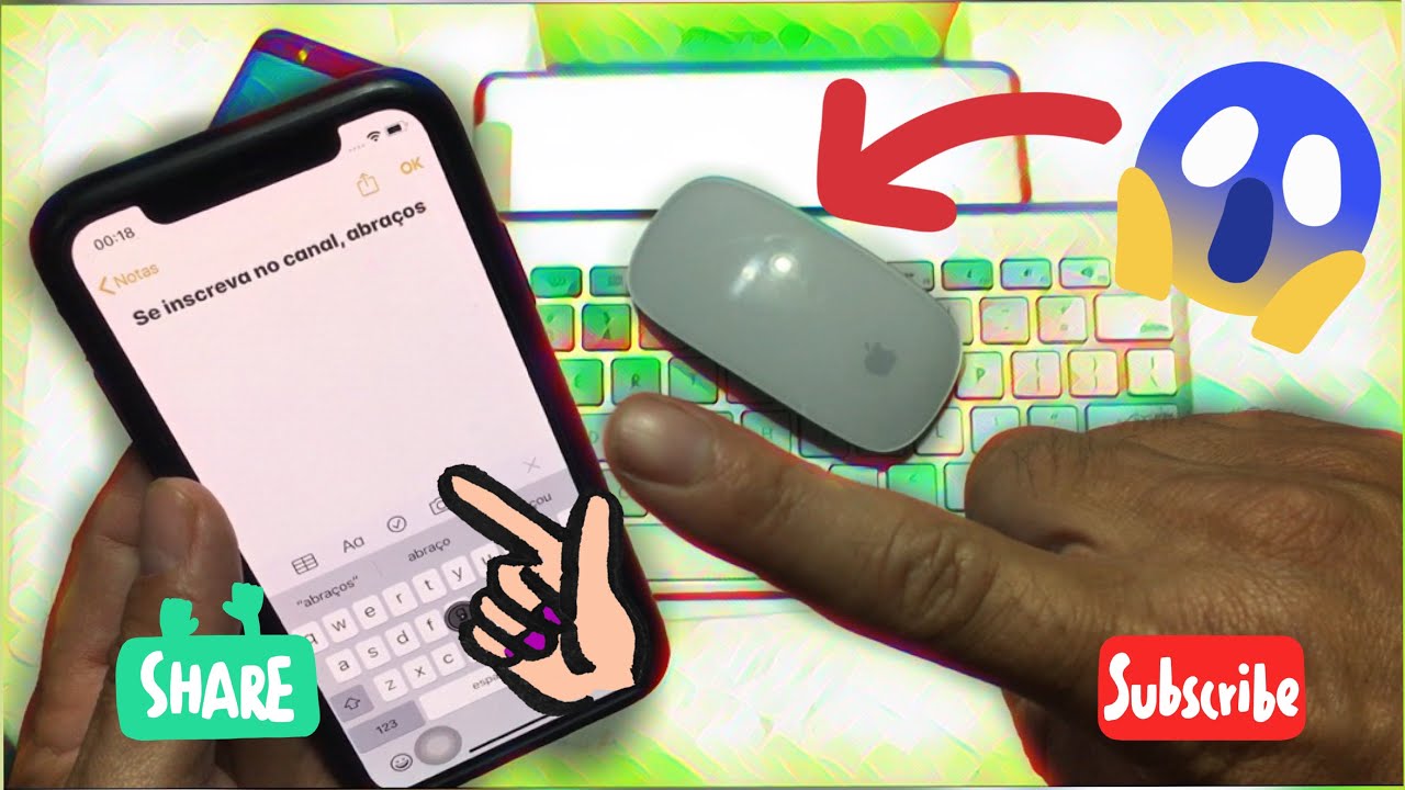 CONECTAR UM MOUSE E UM TECLADO NO IPHONE - SEU IPHONE COMO UM MINI ...